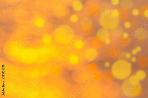 Abstract golden bokeh blur style.