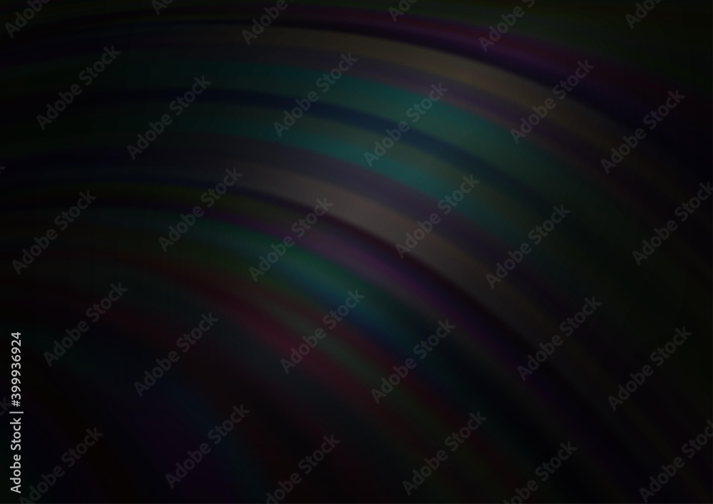 Obraz premium Dark Silver, Gray vector background with bubble shapes.