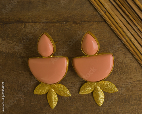 christmas decoration on wooden background