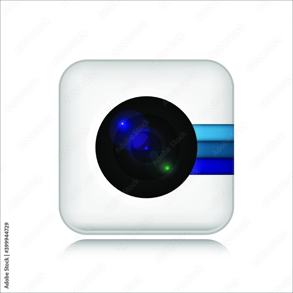 Icon for camera lens. White background. Vector saved as eps-10, file contains objects with transparency. Icon for camera lens. White background. Vector saved as eps-10, file contains objects with transparency.