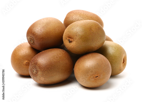 golden kiwi  Actinidia chinensis  on white background