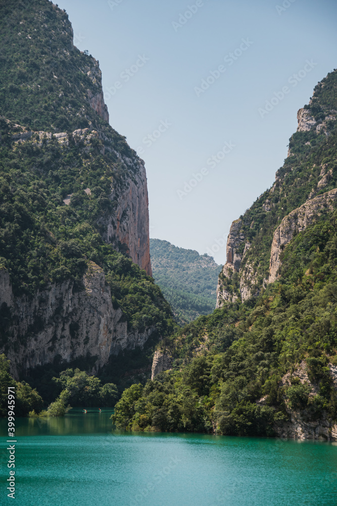 Beautiful Mont-rebei Canyon in Catalonia