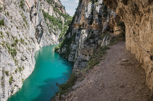 Beautiful Mont-rebei Canyon in Catalonia