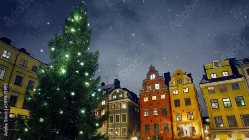 Stortorget , Sweden, Stockholm in winter