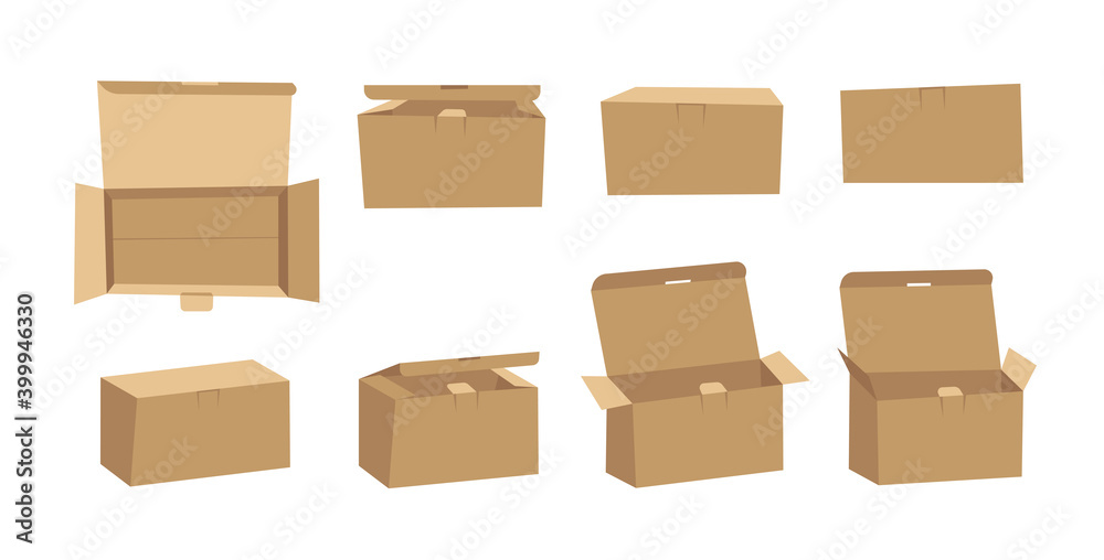 Horizontal Carton Assembly Box for Technological and Electronic Products. Cartoon Style Illustration Delivery Packaging. Flat Graphic Design Forwarding Clip Art. Vector Collection Mockup Isolated Horizontal Carton Assembly Box for Technological and Electronic Products. Cartoon Style Illustration Delivery Packaging. Flat Graphic Design Forwarding Clip Art. Vector Collection Mockup Isolated