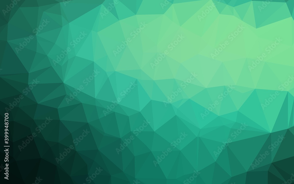 Light Green vector shining triangular template. Light Green vector shining triangular template.