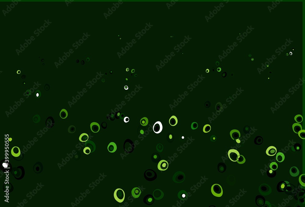 Light Green vector texture with disks. Light Green vector texture with disks.