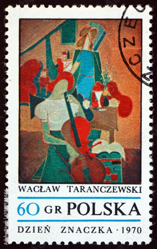 Postage stamp Poland 1970 Studio concert, by Waclaw Taranczewski