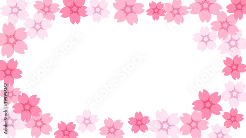 桜　ピンク　フレーム
