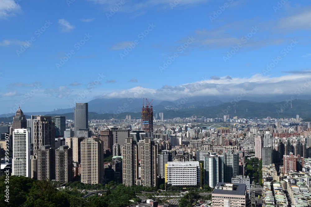 Obraz premium The view of Taipei in Taiwan