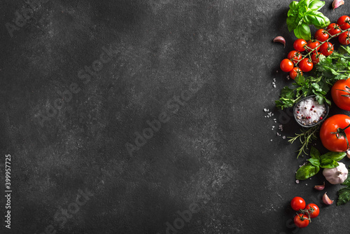 Cooking ingredients background