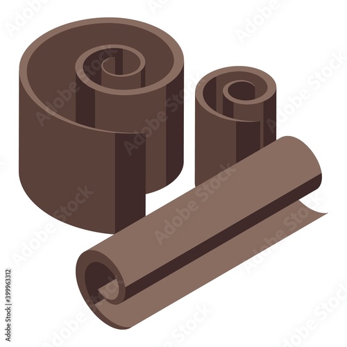 Chocolate icon. Isometric of chocolate vector icon for web design isolated on white background
