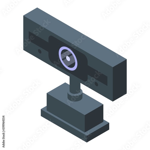Online web camera icon. Isometric of online web camera vector icon for web design isolated on white background
