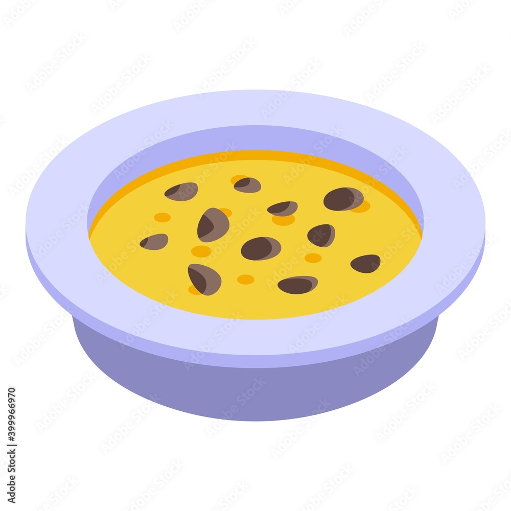 Turkish soup icon. Isometric of turkish soup vector icon for web design isolated on white background Turkish soup icon. Isometric of turkish soup vector icon for web design isolated on white background