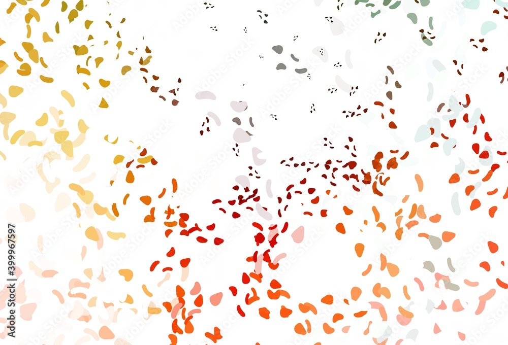 Light green, red vector backdrop with abstract shapes. Light green, red vector backdrop with abstract shapes.
