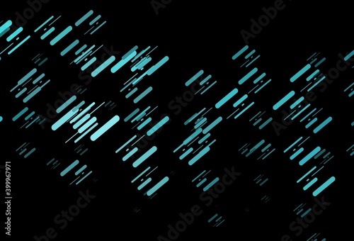 Dark BLUE vector backdrop with long lines.