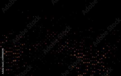 Dark Yellow, Orange vector cover with spots.
