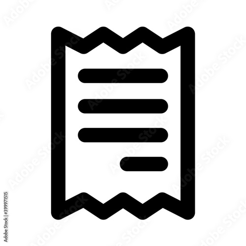 Invoice paper icon