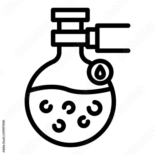 Pure canola oil icon. Outline pure canola oil vector icon for web design isolated on white background