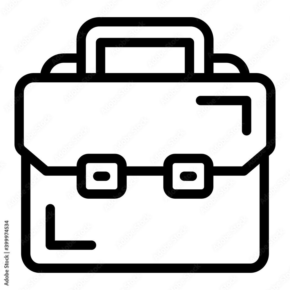 Briefcase icon. Outline briefcase vector icon for web design isolated on white background Briefcase icon. Outline briefcase vector icon for web design isolated on white background