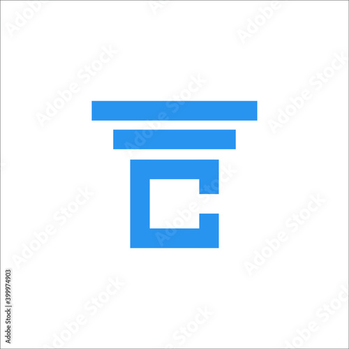 C Pillar logo design