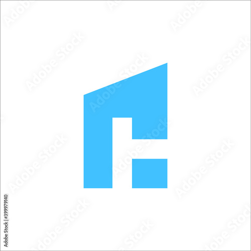 H Building logo design