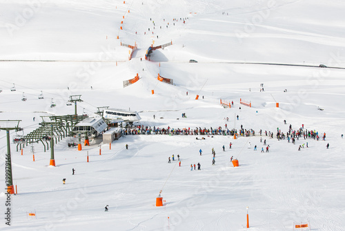 Telesilla de Blanhiblar en la estación de esquí de Baqueira Beret. photo