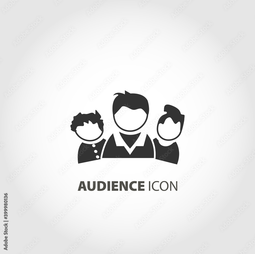 target audience isolated vector icon, business element target audience isolated vector icon, business element