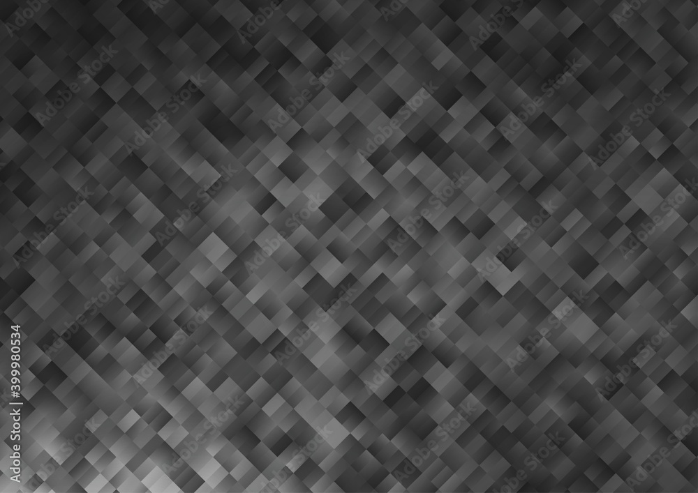 Dark Silver, Gray vector cover in polygonal style.