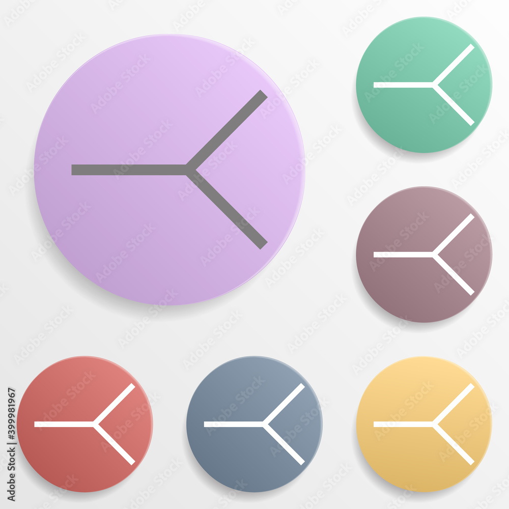 Electronic circuit symbol badge color set icon. Simple glyph, flat vector of web icons for ui and ux, website or mobile application Electronic circuit symbol badge color set icon. Simple glyph, flat vector of web icons for ui and ux, website or mobile application