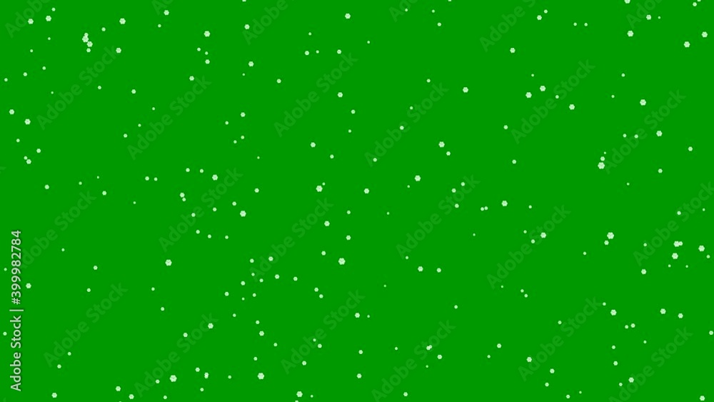 Snowfall motion graphics with green screen background Snowfall motion graphics with green screen background