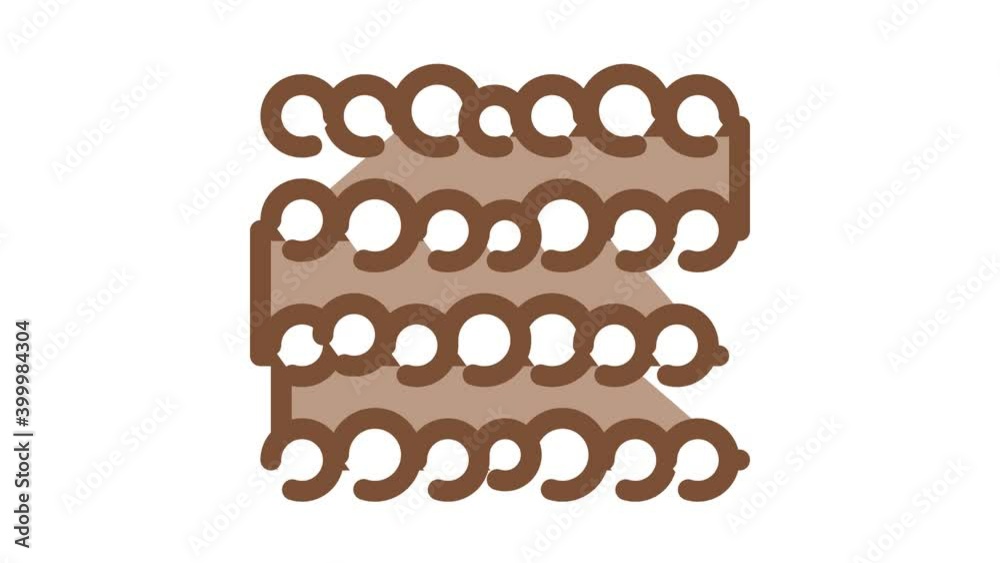 tree trunk heap Icon Animation. color tree trunk heap animated icon on white background