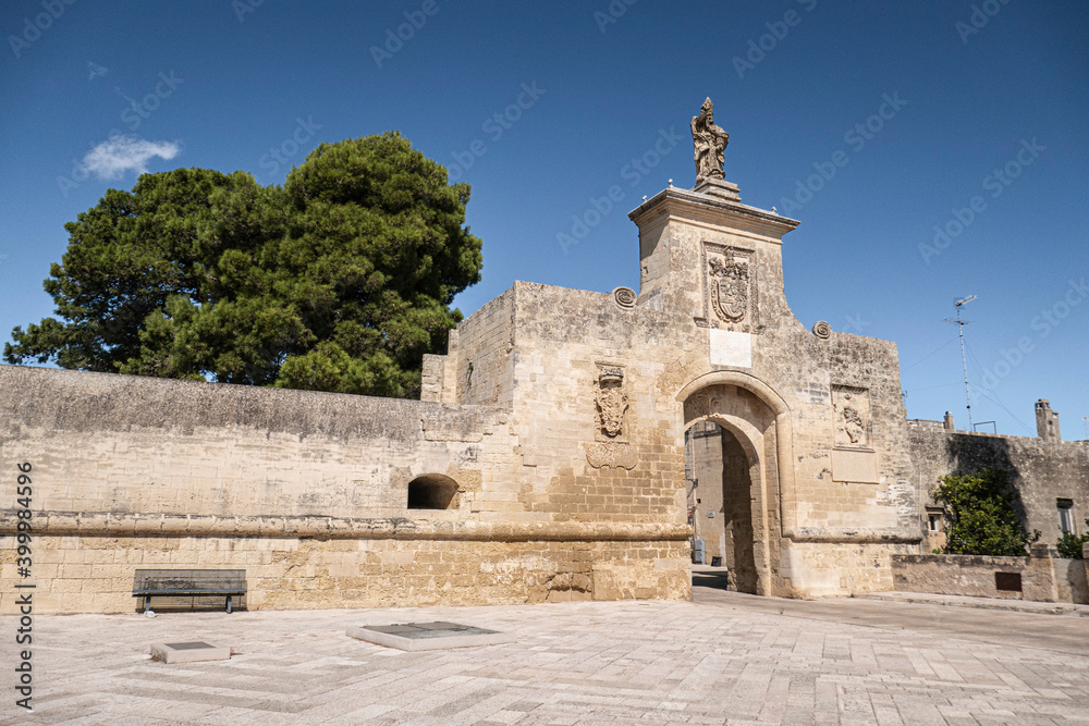 Gate of St. Oronzo, Acaya, Salento, Puglia, Italy Gate of St. Oronzo, Acaya, Salento, Puglia, Italy