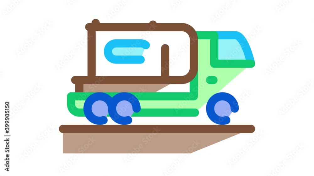 juice concentrate delivering truck Icon Animation. color juice concentrate delivering truck animated icon on white background juice concentrate delivering truck Icon Animation. color juice concentrate delivering truck animated icon on white background