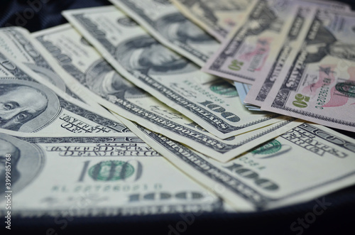 A huge amount of money. Dollars. Finance. Stocks, credit, debt, debit, business.
