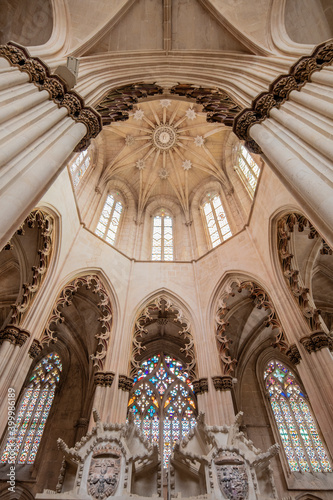 Tomb of John I and Philippa of Lancaster in the Founder's Chapel of the Gothic Batalha Monastery, UNESCO World Heritage Site, Batalha, Centro, Portugal photo