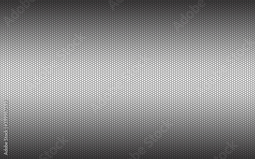 Modern simple grey geometric hexagonal background. Abstract black metallic polygonal background. Simple vector illustration