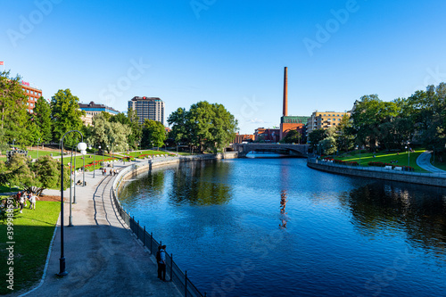 Tammerkoski riverfront, Tampere, Finland