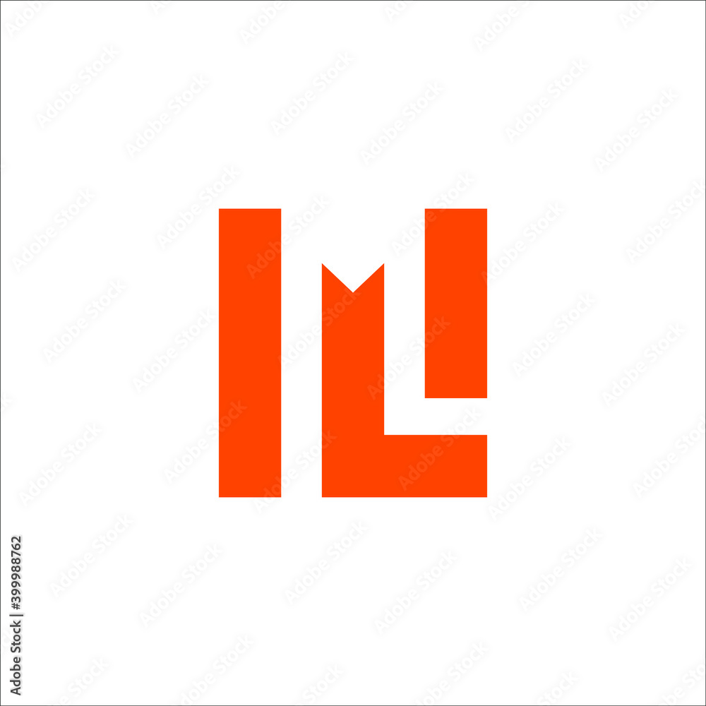 ML logo design ML logo design