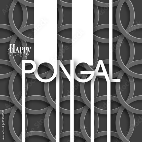 Illustration of Pongal festival for the celebration.