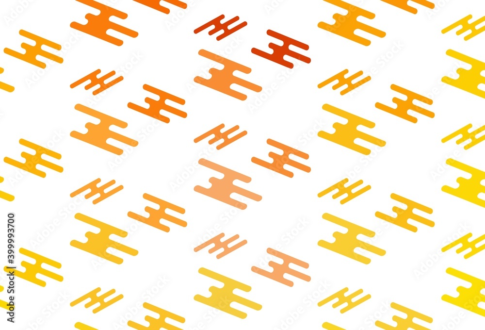 Light Yellow, Orange vector pattern with narrow lines. Light Yellow, Orange vector pattern with narrow lines.