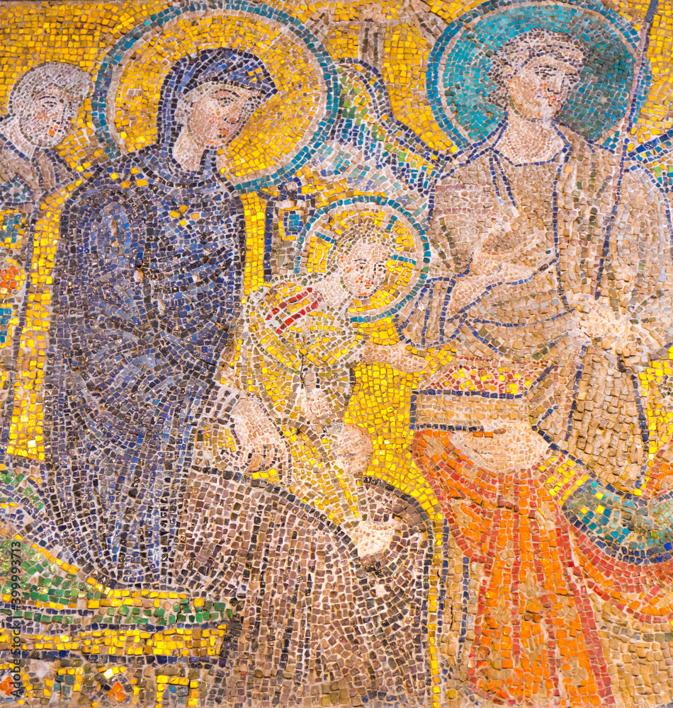 Φωτογραφία 8th Century Mosaic, Santa Maria in Cosmedin Church, Rome, Italy, Europe