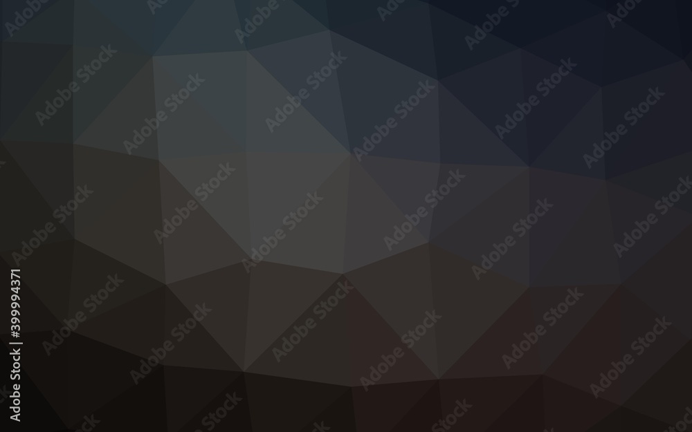 Dark Black vector polygon abstract background. Dark Black vector polygon abstract background.