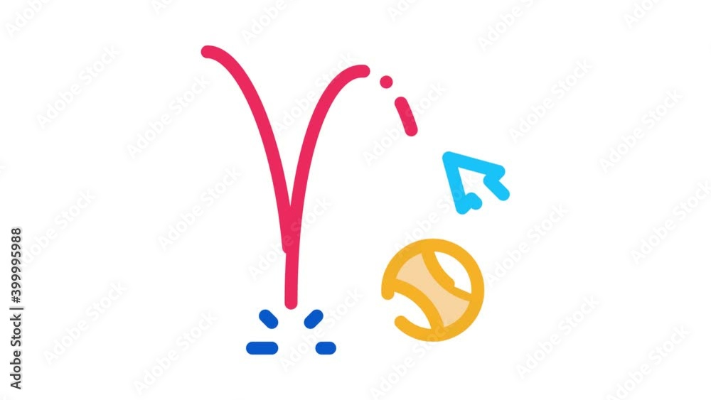 projection of motion falling ball Icon Animation. color projection of motion falling ball animated icon on white background projection of motion falling ball Icon Animation. color projection of motion falling ball animated icon on white background