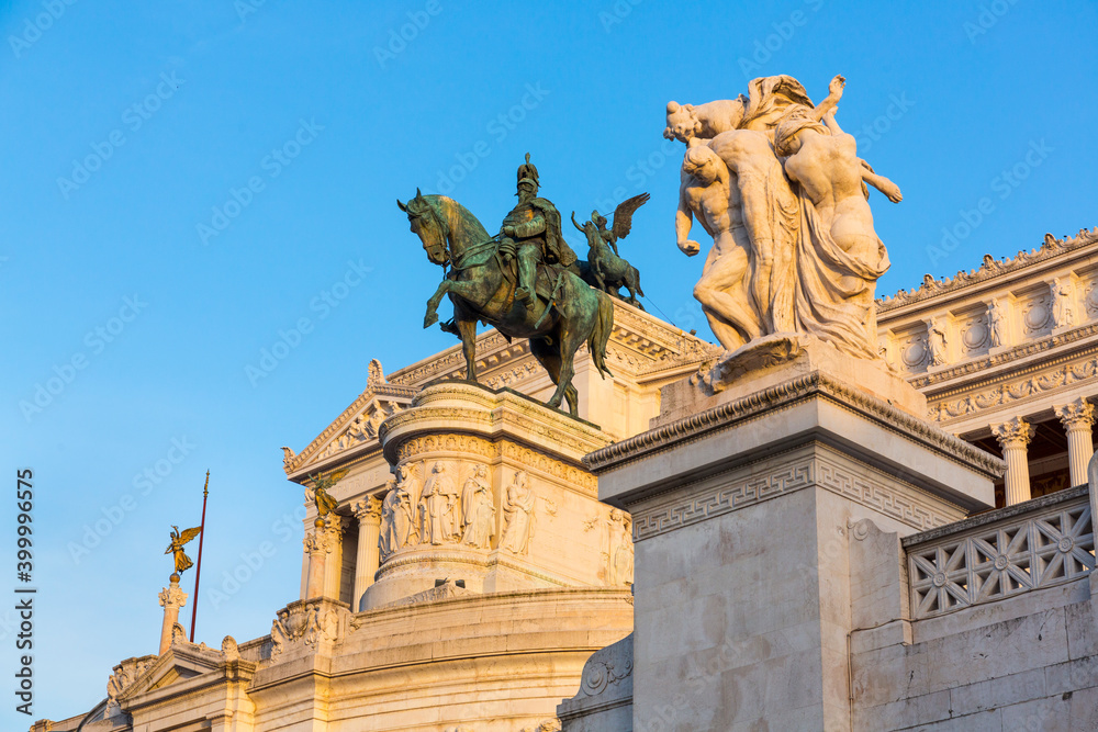 Obraz premium Vittorio Emanuelle II Monument, Rome, Italy, Europe