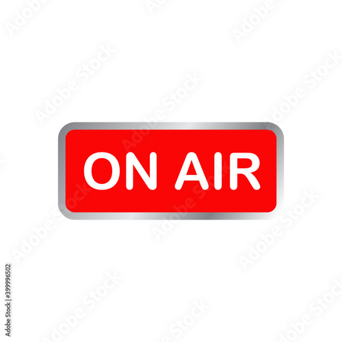 On air radio logo design template