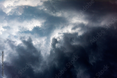 Cloudy sky. Dramatic cloudy sky as abstract background.