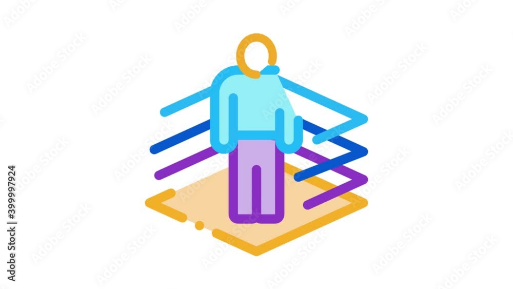 transfer of man into virtuality Icon Animation. color transfer of man into virtuality animated icon on white background transfer of man into virtuality Icon Animation. color transfer of man into virtuality animated icon on white background
