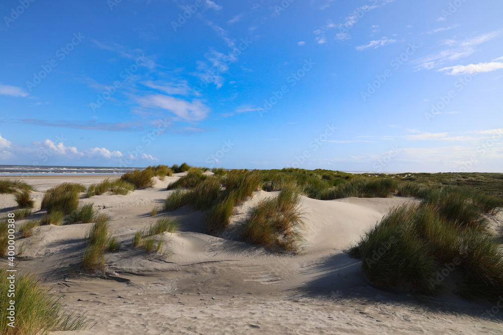 Φωτογραφία Sandy beach on Schiermonnikoog a small Dutch Wadden Island, The Wadden are a UNESCO world heritage protected area