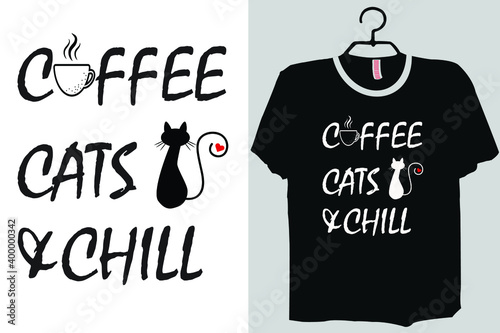 This is coffee cats chill shirt design templet you can also use it for redesign   